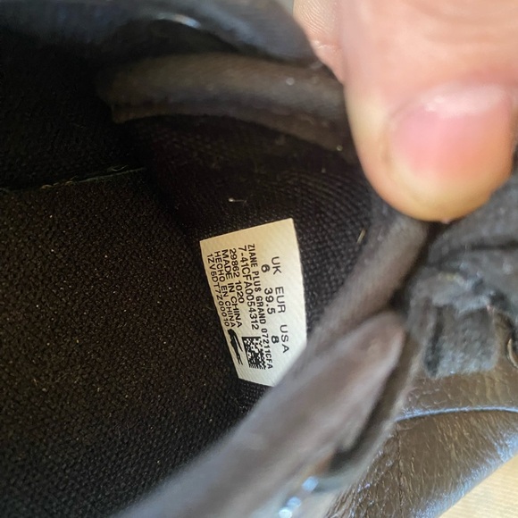 Lacoste Ziane Plus Grand Black and White Pebble Leather Sneakers Gold Accents 8 - Picture 8 of 8